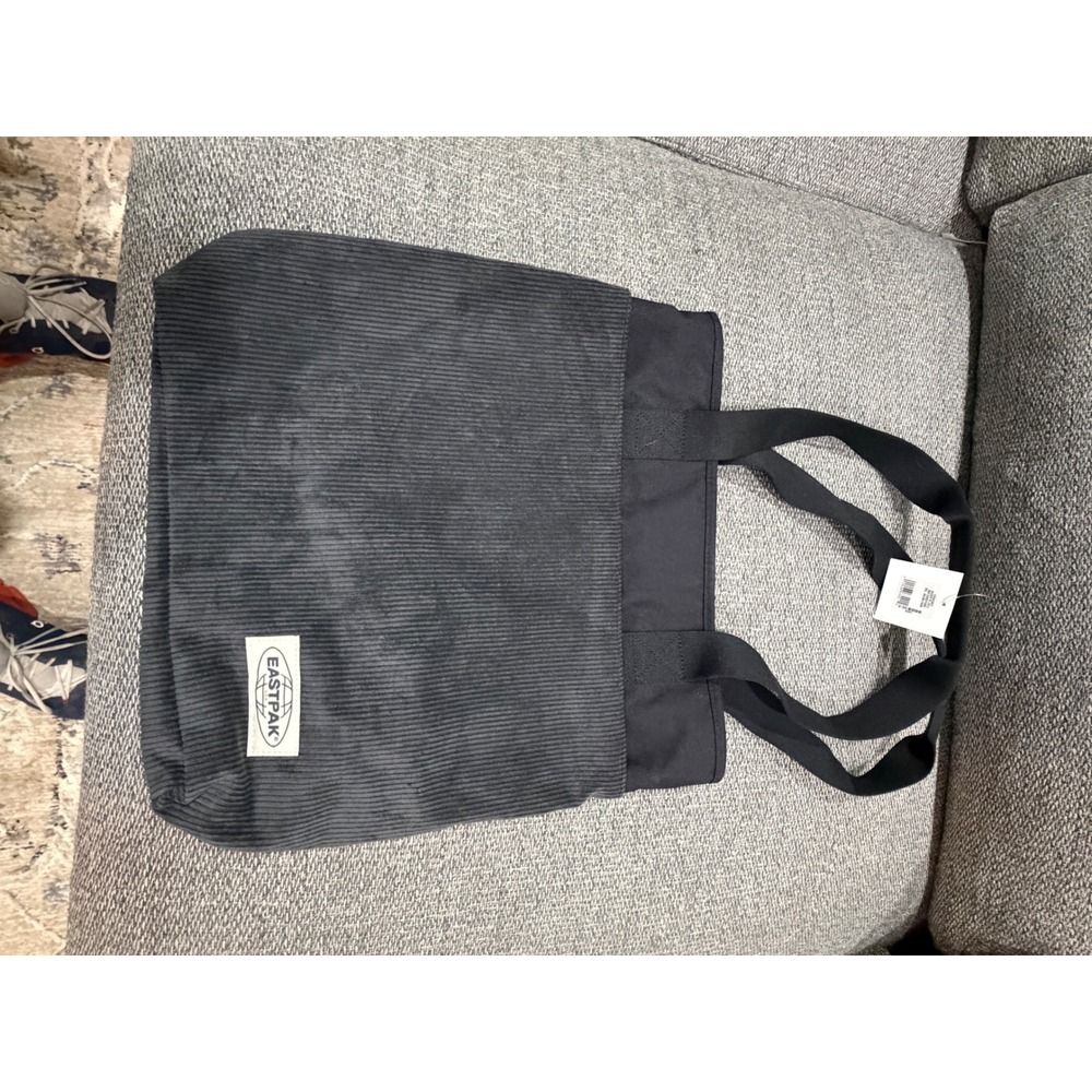 Eastpak Shopp'r Tote Bag Cordfunk Black Corduroy Canvas 20L EK0A5BIC8S0 NEW